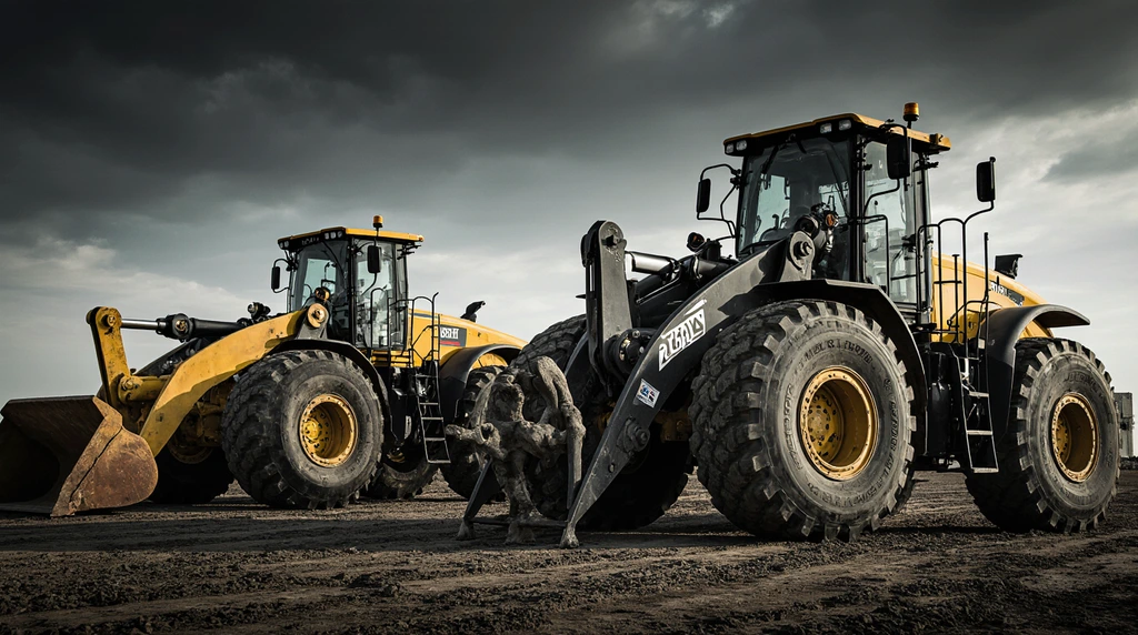 انواع لاستیک های راهسازی برای لودر و مینی لودر